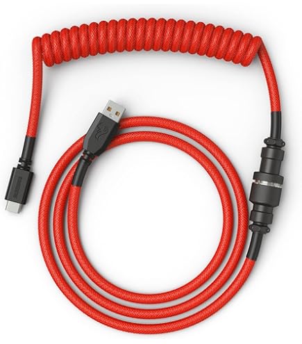 グロリアス USB-C to USB-A コイルケーブル ゲーミングキーボード用 137cm